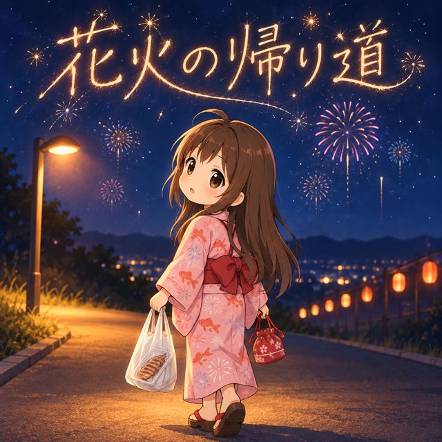 花火の帰り道